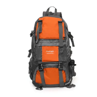 (Orange) 50L 210D Waterproof Nylon Backpack Camping Hiking Mountaineering Rucksack