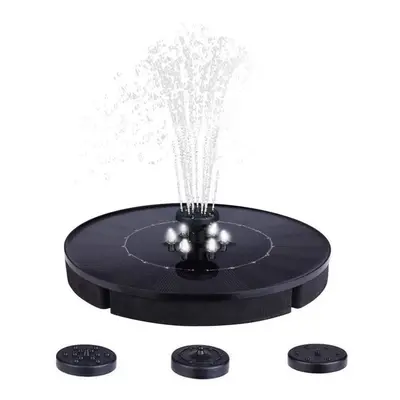 2.5W Solar Water Pump Fountain Floating Outdoor Pool Circular Fountains with LED Lights