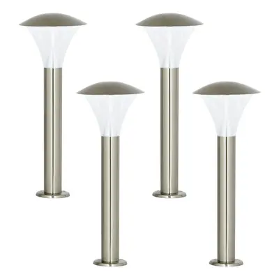 4 PACK Outdoor Footpath Downlight Lamp Steel 6W Bright Driveway Light Post Path