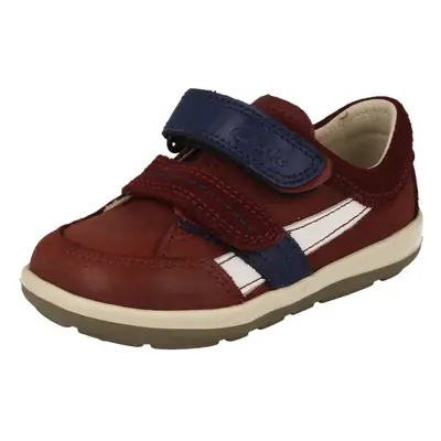 (UK 4.5, Brown) Boys Clarks First Shoes SoftlyZakk - F Fit