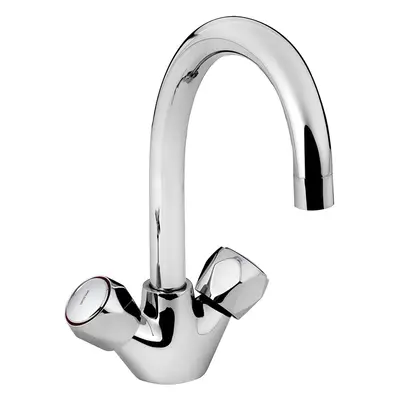 Bristan VAC2 SNK C MT Value Twin Lever Mono Sink Mixers, Chrome