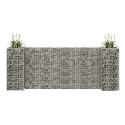 H-Shaped Gabion Planter Steel Wire 260x40x100 cm