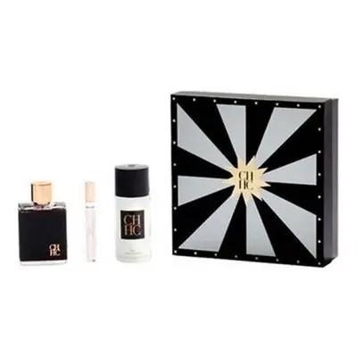 Ch By Carolina Herrera Pcs Set For Men: 3.4 Eau De Toilette Spray + 0.34 Eau De Toilette Spray +