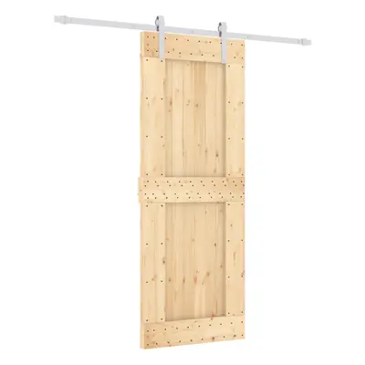 vidaXL Sliding Door with Hardware Set Interior Door Barn Door Solid Wood Pine