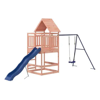 (solid douglas wood) vidaXL Outdoor Playset Garden Playhouse Play Tower Set Impregnated Wood Pin