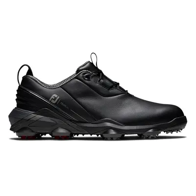 (UK 7, Black/Charcoal/Red) FootJoy Mens Tour Alpha Waterproof Leather Supportive Comfort Golf Sh