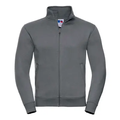 (L, Convoy Grey) Russell Mens Authentic Sweat Jacket