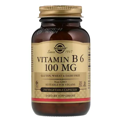 Solgar, Vitamin B6, mg, Vegetable Capsules