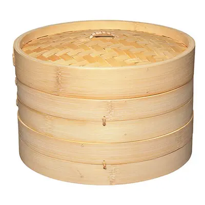 KitchenCraft World of Flavours Oriental Large Two Tier Bamboo Steamer