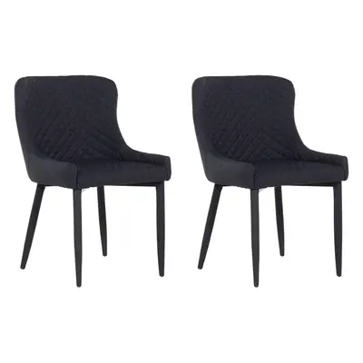 Set of Dining Chairs SOLANO Black