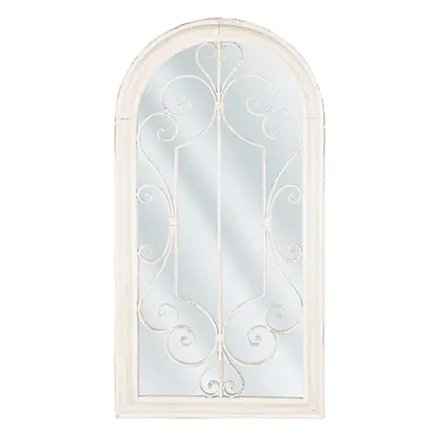 Wall Mirror CAMPEL cm cm Metal Cream