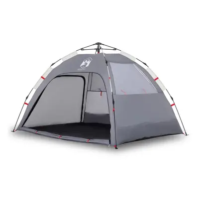 (grey) vidaXL Beach Tent 2-Person Lightweight Shelter Tent Quick Release Waterproof