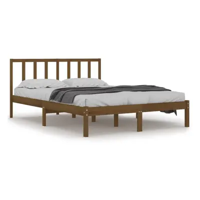 (honey brown, x cm) vidaXL Solid Wood Pine Bed Frame Wooden Bedstead Bed Base Multi Colours/Size