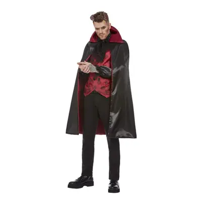 Mens Red & Black Devil Fancy Dress Costume (XL)