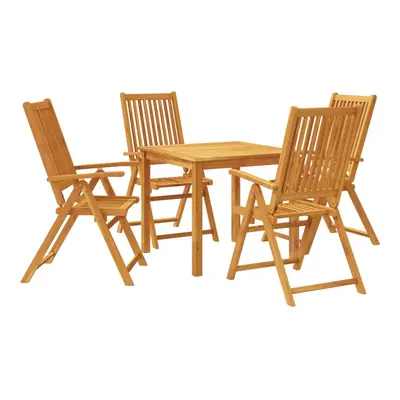 (85 x x cm/ piece) vidaXL Garden Dining Set Piece Outdoor Table and Chair Solid Wood Acacia