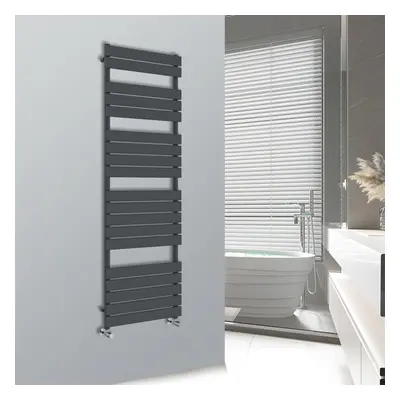 (Anthracite, 1800x600mm) WarmeHaus Flat Panel Bathroom Heated Towel Rail Ladder Radiator Warmer