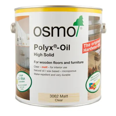 Osmo Polyx Hard wax Oil - Clear Matt 2.5L