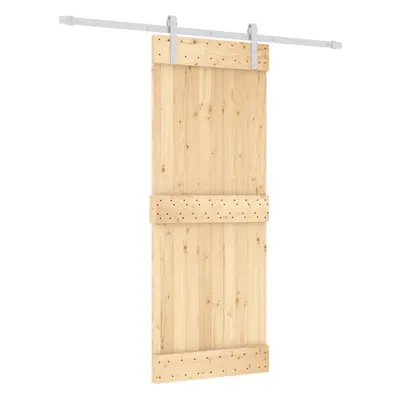 vidaXL Sliding Door with Hardware Set Interior Door Barn Door Solid Wood Pine