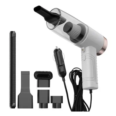 () In Car Vacuum Cleaner 4500Pa Powerful Suction Wet Dry Dual Use Low Noise LED Lighting Double 