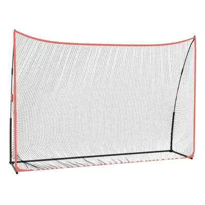 vidaXL Golf Practice Net Black and Red 305x91x213 cm Polyester Golf Cage Net