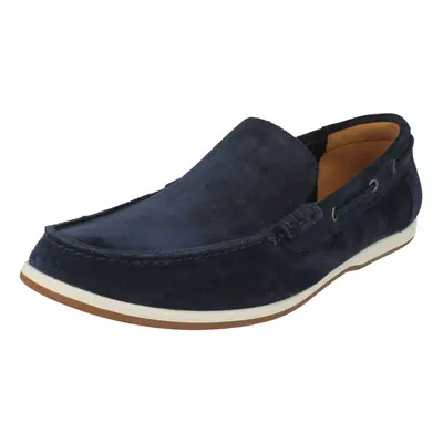 (UK 7, Navy (Blue)) Mens Clarks Casual Loafers Morven Sun - G Fit