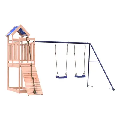 vidaXL Outdoor Playset Garden Playhouse Kids Playground Solid Wood Douglas