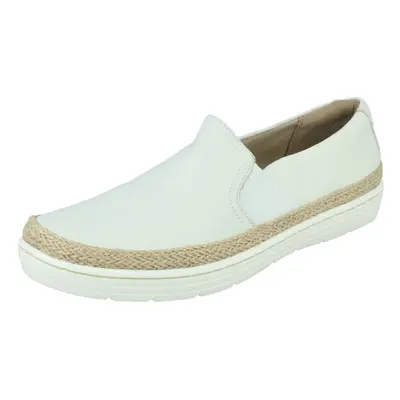 (White, UK 7) Ladies Clarks Slingback Wedge Sandals Maritsa Lara - D Fit