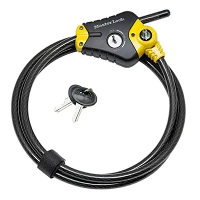 MASTER LOCK Security Cable with Key Lock [Adjustable Locking Cable from cm to 4,5 m] [Python] 84