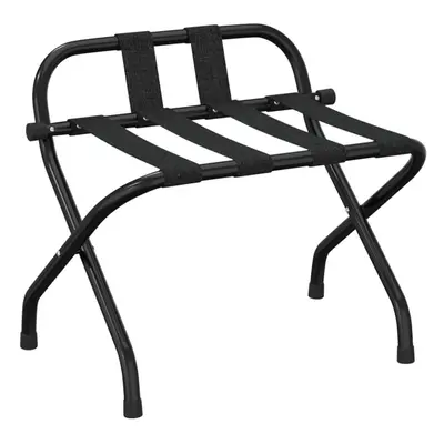 (Black, x x cm) vidaXL Luggage Rack with Backrest Black/Black and Silver 56x39x52/56x40x49 cm