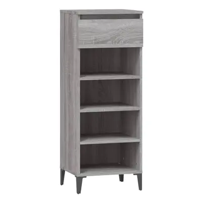 (grey sonoma) vidaXL Shoe Rack Engineered Wood Shoe Storage Cabinet Cupboard Multi Colours