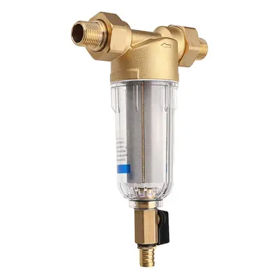 Water Pre Filter System 3/4" & 1" Brass Mesh Prefilter Purifier w/ Reducer Adapter