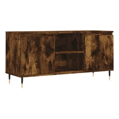 vidaXL TV Cabinet TV Unit Media Cabinet TV Stand Smoked Oak Engineered Wood