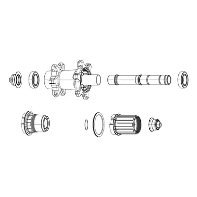 SRAM Zipp Spare Hub Cognition V2 Axial Clutch Kit Disc Brake / Rim Brake Includes Ratchet Shell 