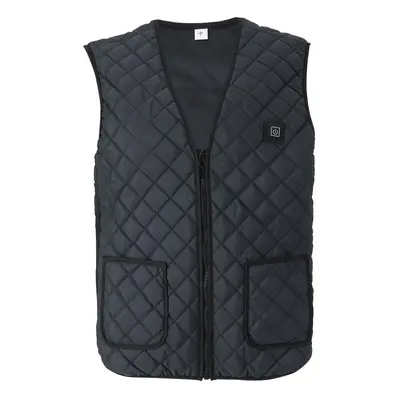 (XL) Electric Gears Heated Vest Men Women Fast Heating Jacket Clothing APP Control