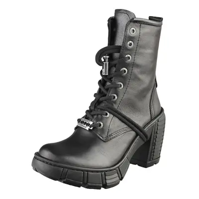 (4) New Rock M-trcasco007-s2 Womens Ankle Boots in Black