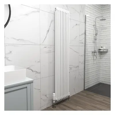 Nes Home X mm Triple Column White Traditional Radiator