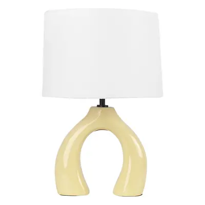 Table Lamp ABBIE Ceramic Yellow