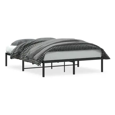 (black, x cm) vidaXL Metal Bed Frame Home Bedroom Bed Base Mattress Foundation Bedstead