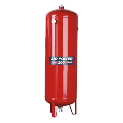 200L Vertical Air Compressor Reservoir Tank - Extended Workshop Air Supply