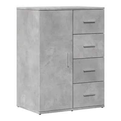 (concrete grey) vidaXL Sideboard Storage Cupboard Side Cabinet Highboard White Engineered Wood