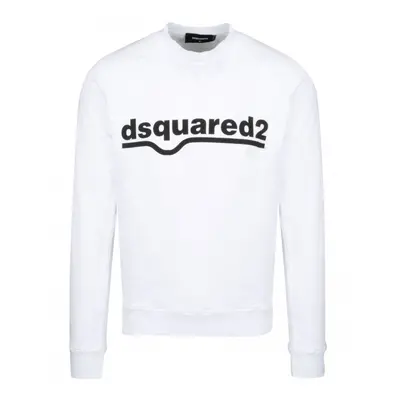 Dsquared2 Classic Raglan Fit Logo White Sweater