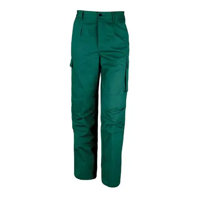 (3XL L, Bottle Green) Result Unisex Work-Guard Windproof Action Trousers / Workwear