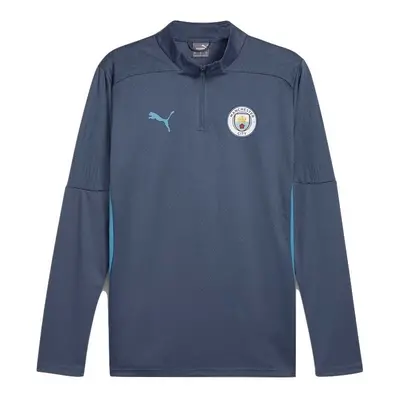 (XL) Manchester City Dark Blue Â¼ Zip Training Top 24/25