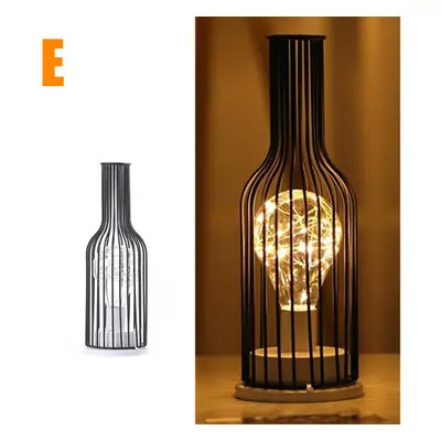 (Type E) Table Lamps Bedroom Living Room LED Bedside Light Modern Art Bed Lamp Night Light Offic