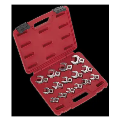 Crow&#39;s Foot Open-End Spanner Set 15pc 3/8"Sq Drive Metric