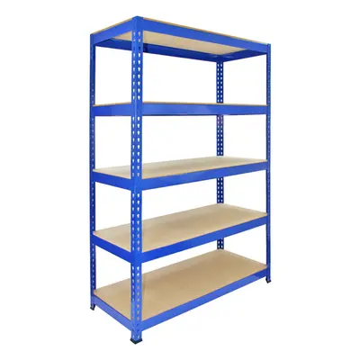 5 Racking Bays 120cm Workshop Shelves Storage Garage Shelving Unit Steel Tier