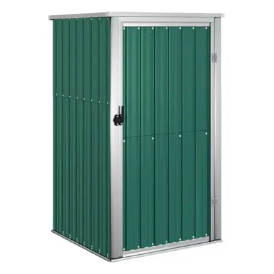 (green, x x cm) vidaXL Garden Tool Shed Blanket Box Outdoor Tool Storage Shed Galvanised Steel