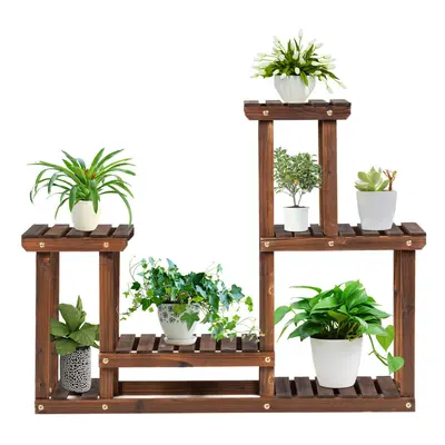 Wooden Plant Stand Multi-Layer Flower Pot Holder Indoor and Outdoor