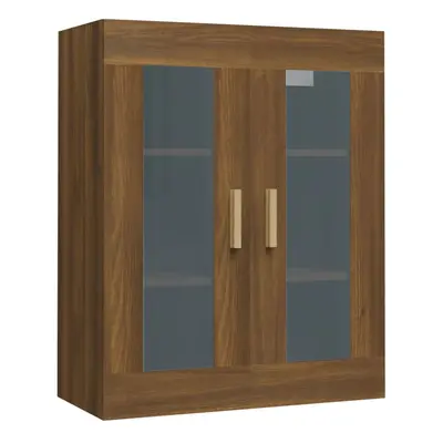 (Brown oak) vidaXL Hanging Wall Cabinet Storage Cabinet Wall Cupboard Floating Cabinet