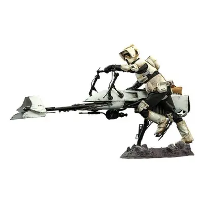 Figure Hot Toys TMS017 - Star Wars - The Mandalorian - Scout Trooper And Speeder Bike